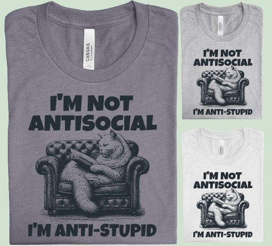 I'm Not Antisocial Graphic Tee