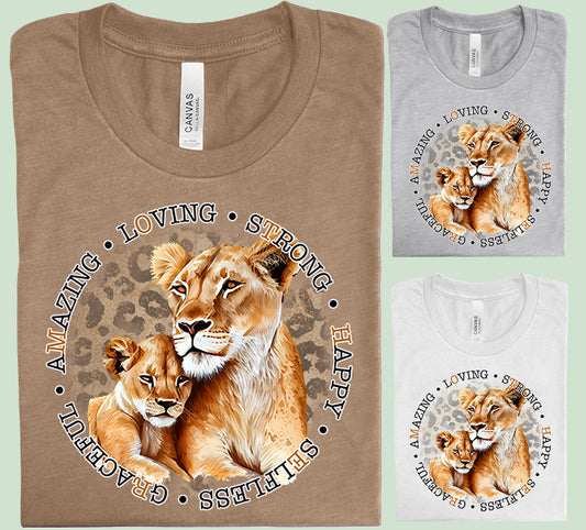 Lion Mother Graphic Tee