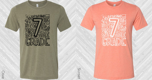 7Th Grade Subway Art Graphic Tee Graphic Tee