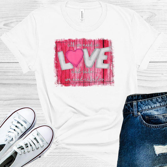 All We Need Is Love And Cake Too Graphic Tee Graphic Tee