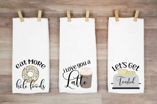 Eat More Hole Foods Hand Towel