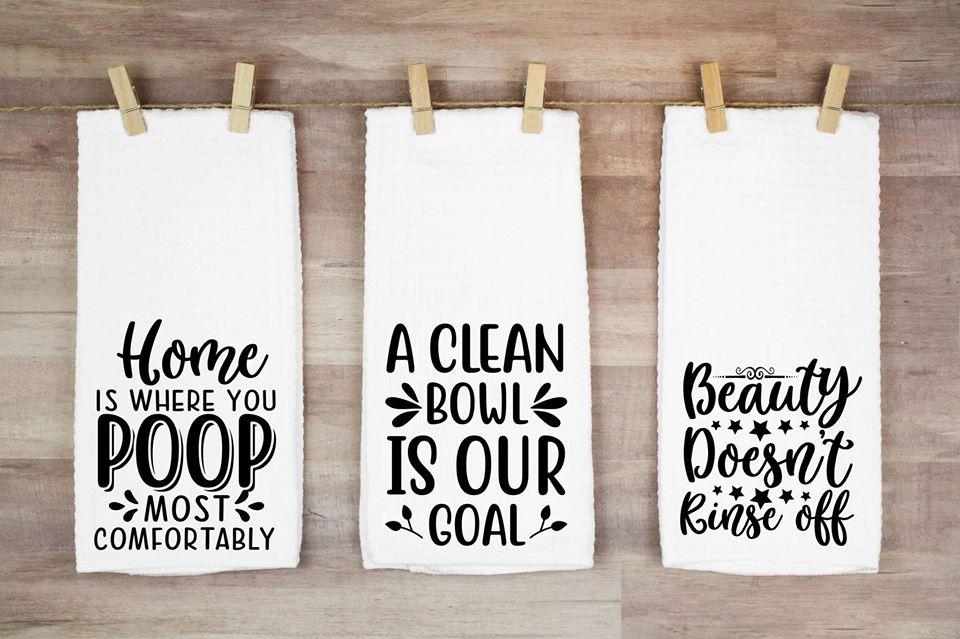A Clean Bowl Is Our Goal Hand Towel