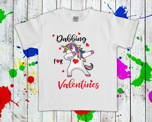 Dabbing For Valentines Graphic Tee Graphic Tee