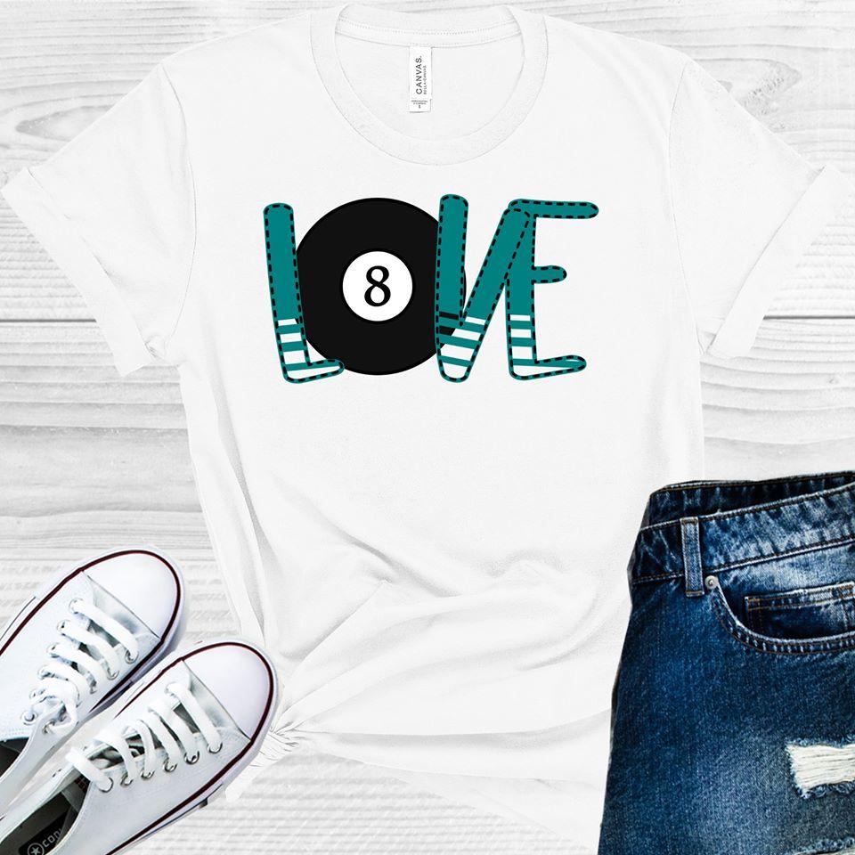 Love Pool (Billiards) Graphic Tee Graphic Tee