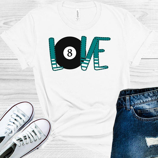 Love Pool (Billiards) Graphic Tee Graphic Tee