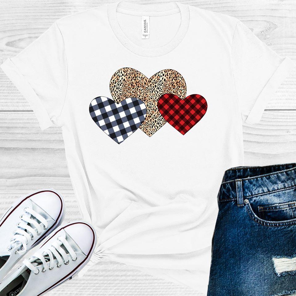 Buffalo And Leopard Hearts Graphic Tee Graphic Tee
