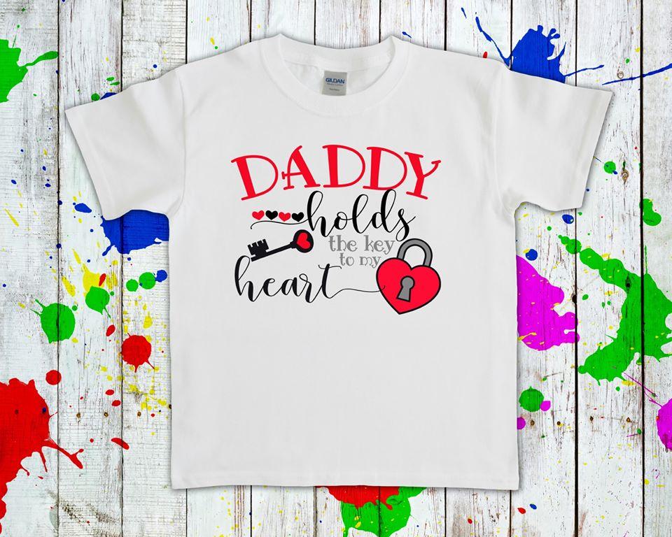 Daddy Holds The Key To My Heart Graphic Tee Graphic Tee