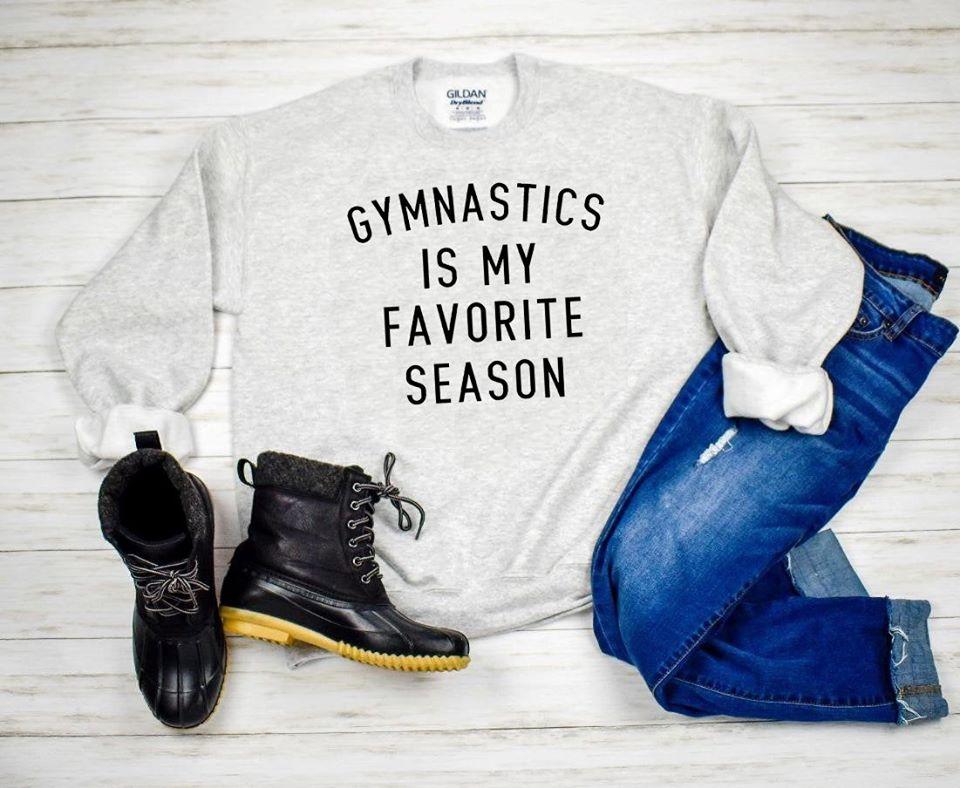 Gymnastics Is My Favorite Season Graphic Tee Graphic Tee