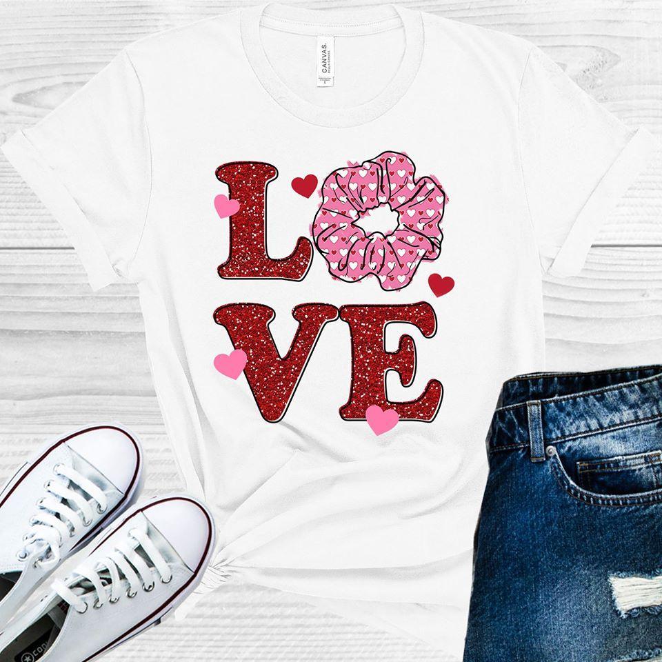 Love Scrunchie Vsco Girl Valentines Day Graphic Tee Graphic Tee