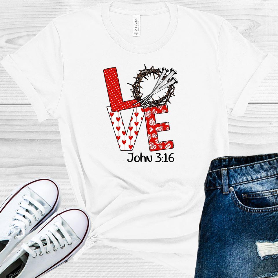 Love John 3:16 Graphic Tee Graphic Tee
