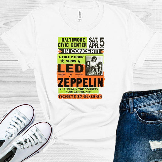 Led Zeppelin Poster Graphic Tee Graphic Tee