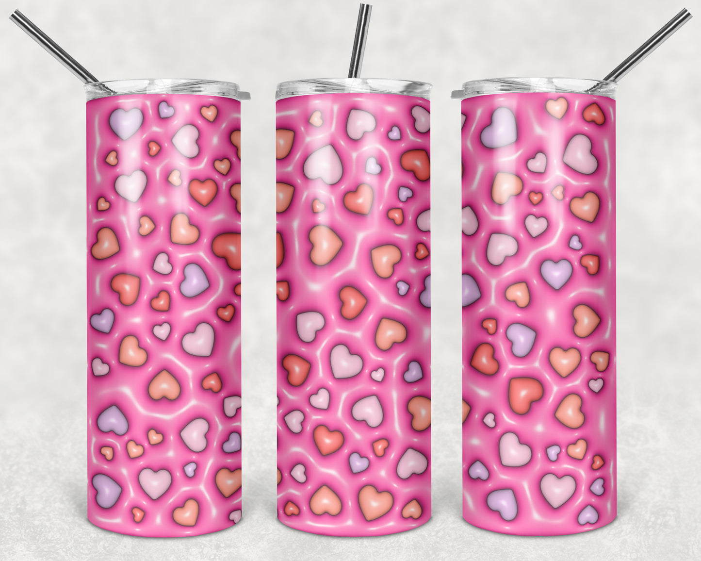Puff Hearts 20 oz Skinny Tumbler