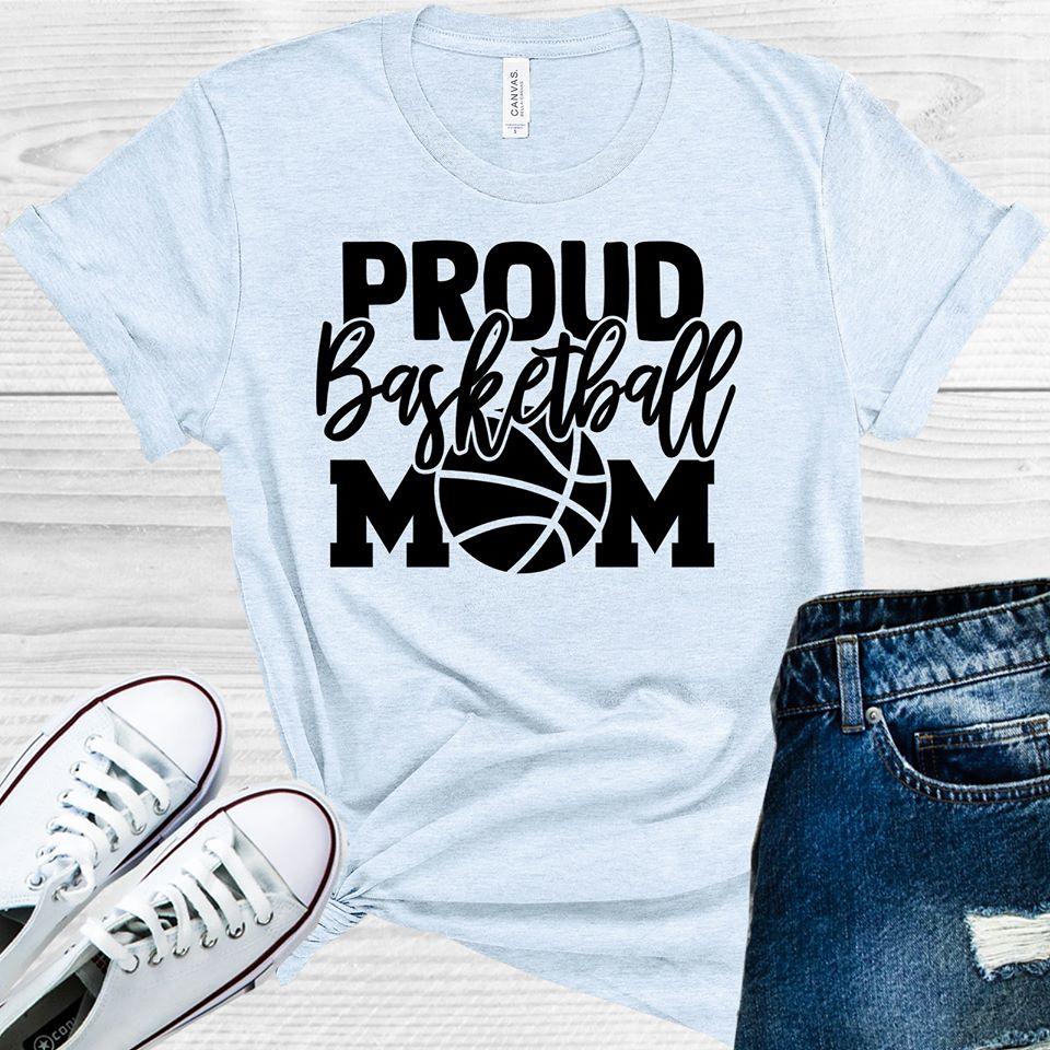 Proud Basketball Mom Graphic Tee Graphic Tee