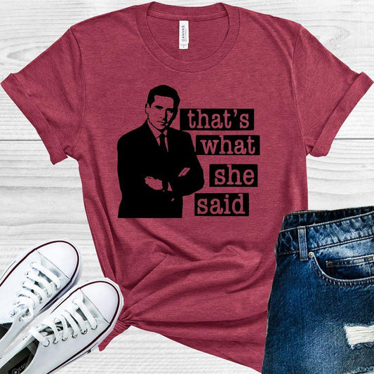 The Office Thats What She Said Graphic Tee Graphic Tee