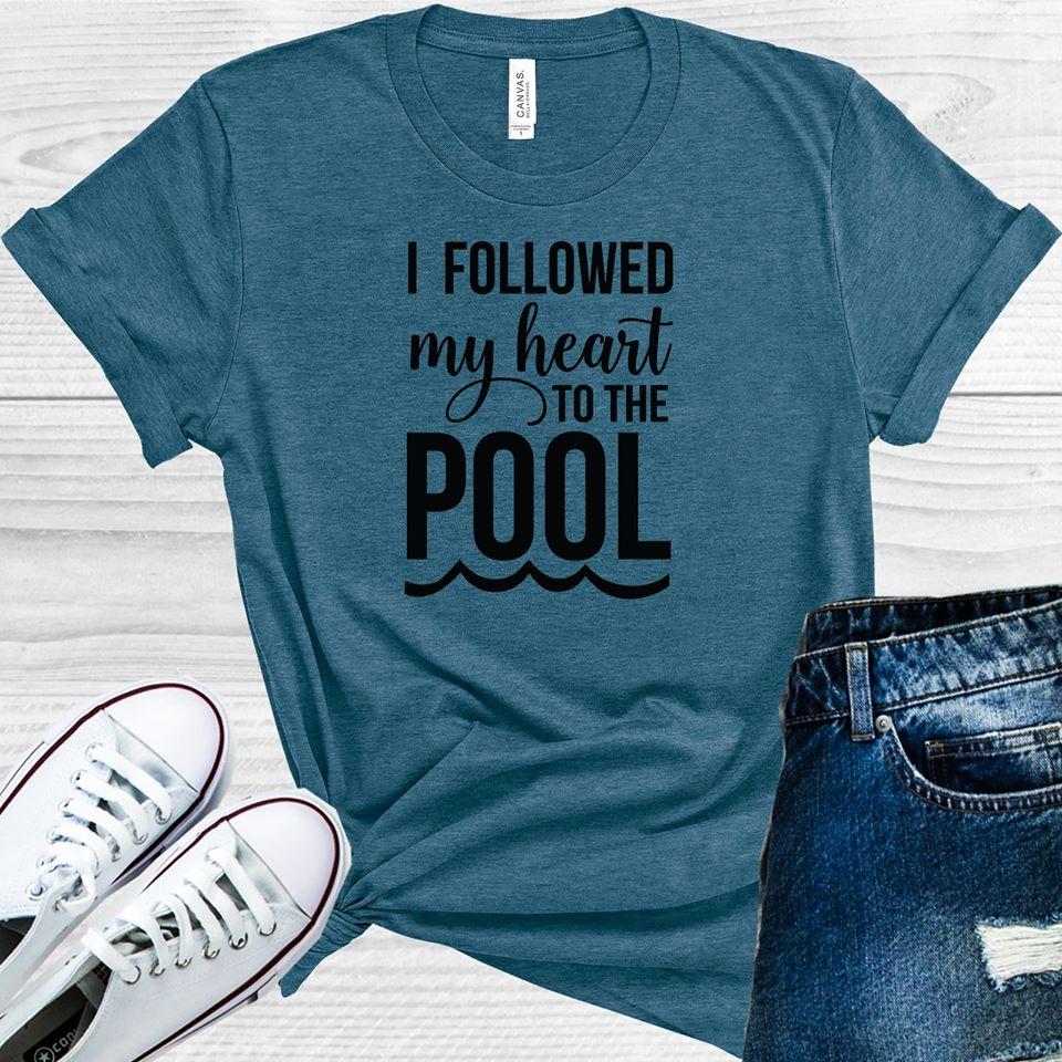 I Followed My Heart To The Pool Graphic Tee Graphic Tee