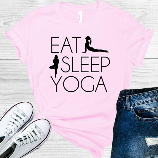 Eat Sleep Yoga Graphic Tee Graphic Tee