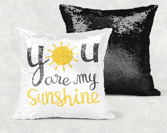 You Are My Sunshine Sequin Pillow With Personalization