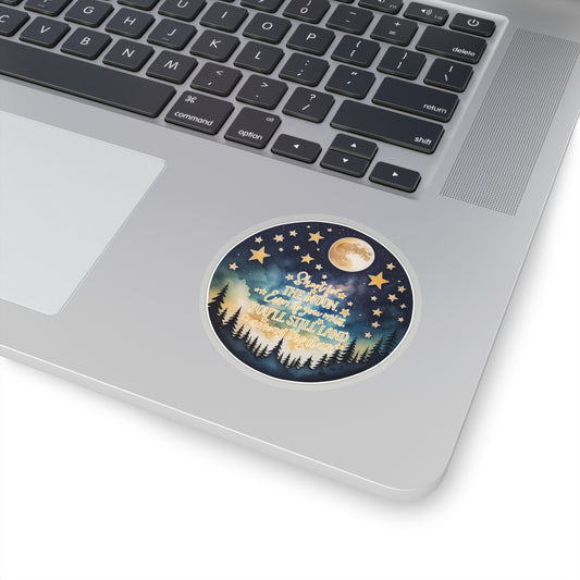 Shoot for the Moon Sticker Watercolor | Fun Stickers | Happy Stickers | Must Have Stickers | Laptop Stickers | Best Stickers | Gift Idea