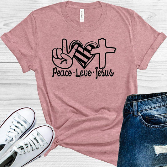 Peace Love Jesus Graphic Tee Graphic Tee