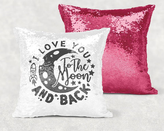 I Love You To The Moon And Back Pillow With Personalization