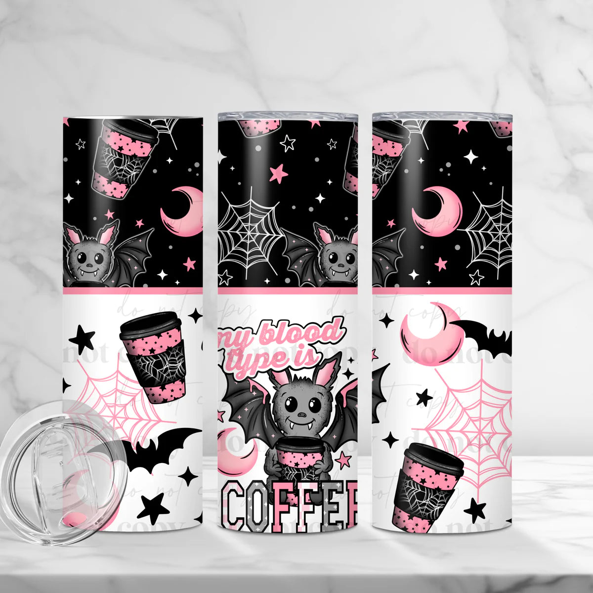 My Blood Type is Coffee 20 oz Skinny Tumbler