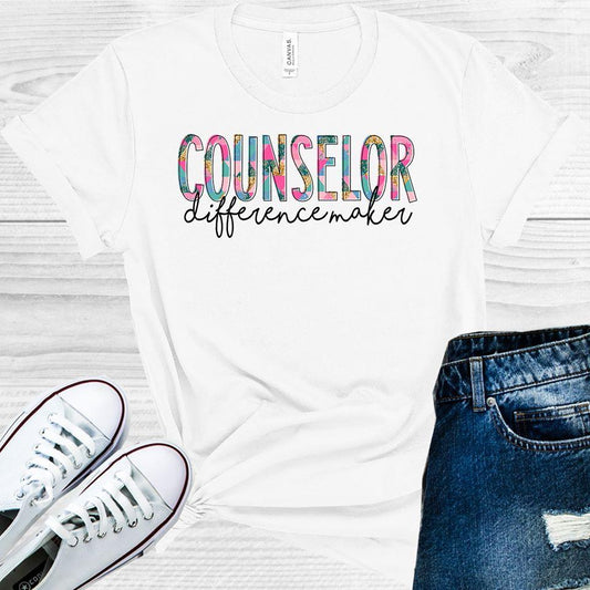 Counselor Difference Maker Graphic Tee Graphic Tee