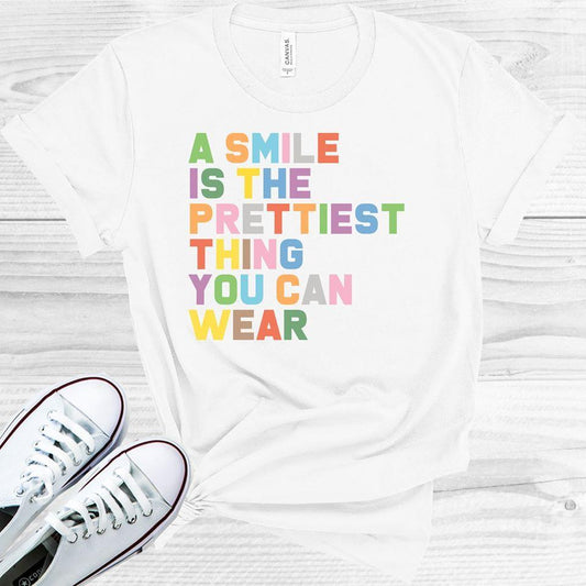 A Smile Is The Prettiest Thing You Can Wear Graphic Tee Graphic Tee