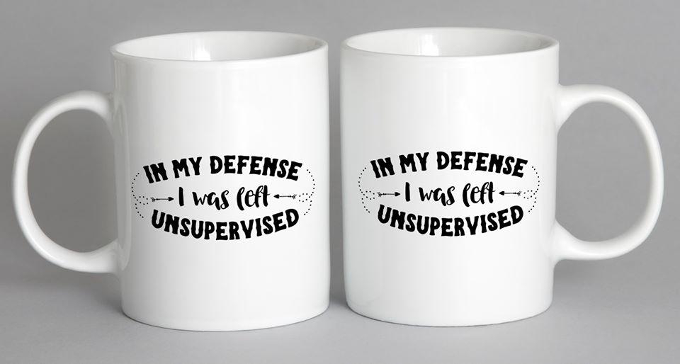 In My Defense I Was Left Supervised Mug Coffee