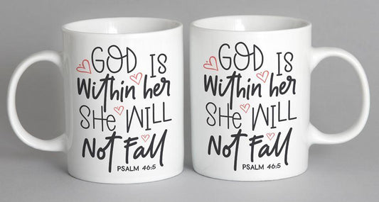 God Is Within Her She Will Not Fail Mug Coffee