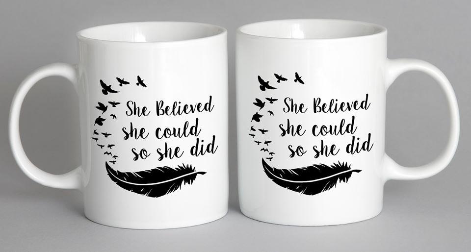 She Believed Could So Did Mug Coffee