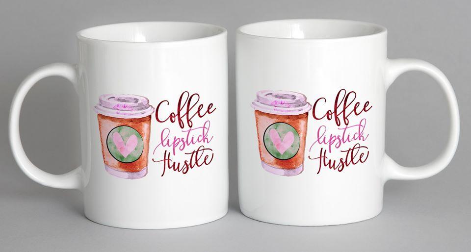 Coffee Lipstick Hustle Mug