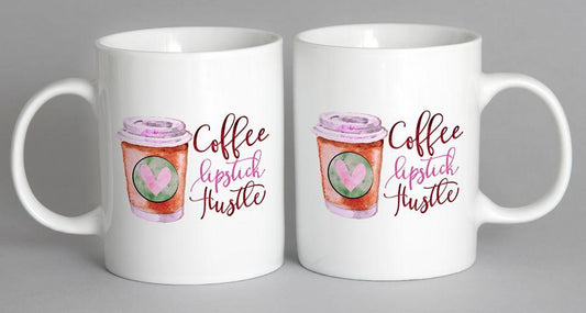 Coffee Lipstick Hustle Mug