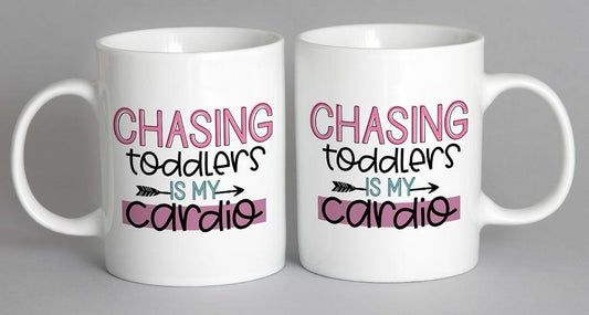 Chasing Toddlers Is My Cardio Mug Coffee