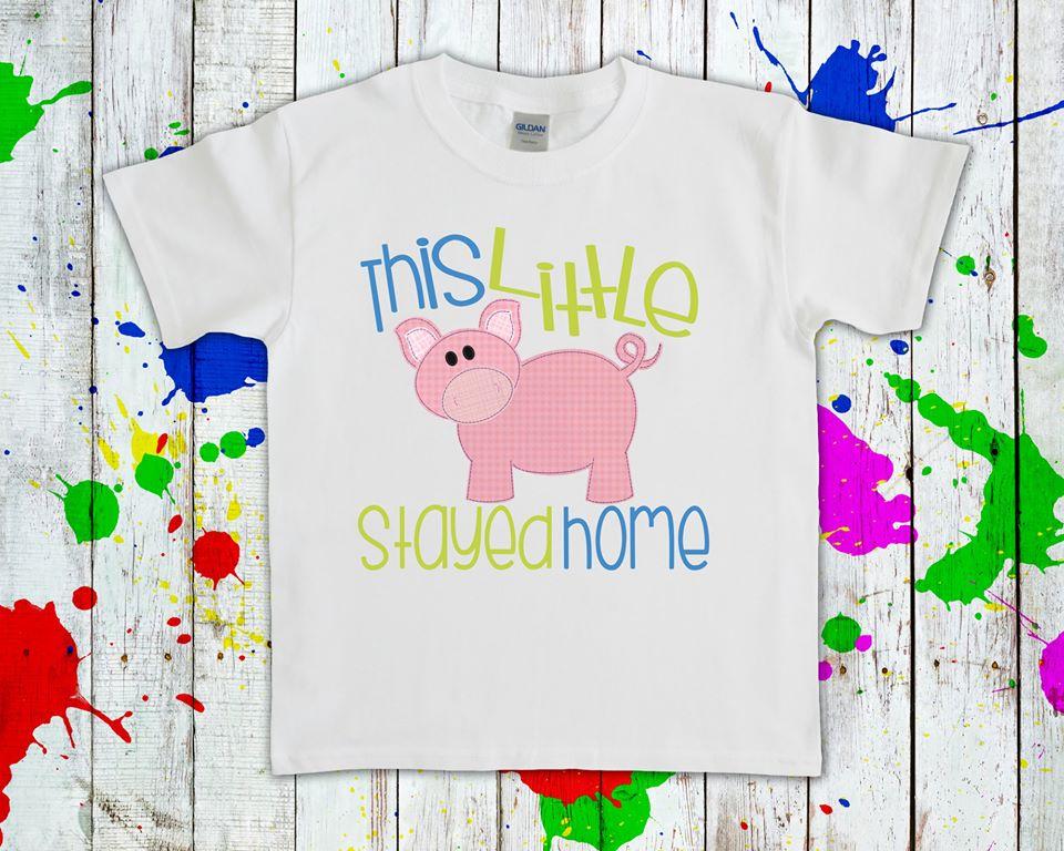 This Little Pig Stayed Home Graphic Tee Graphic Tee