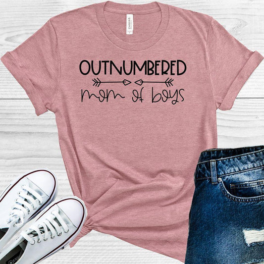 Outnumbered Mom Of Boys Graphic Tee Graphic Tee