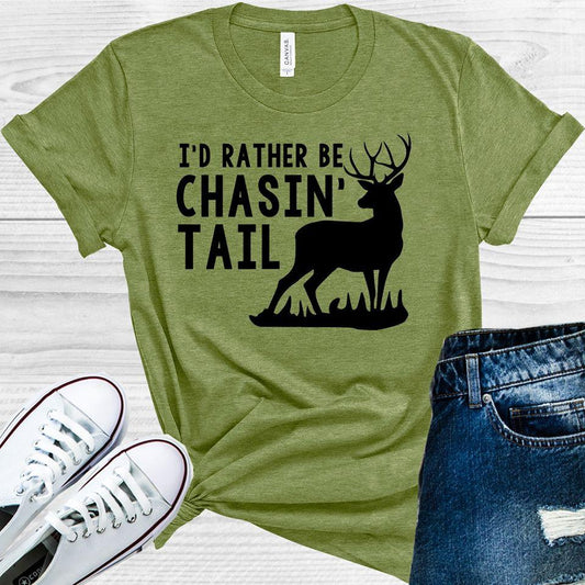 Id Rather Be Chasing Tail Graphic Tee Graphic Tee