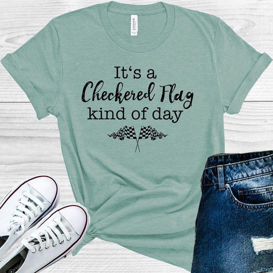 Its A Checkered Flag Kind Of Day Graphic Tee Graphic Tee