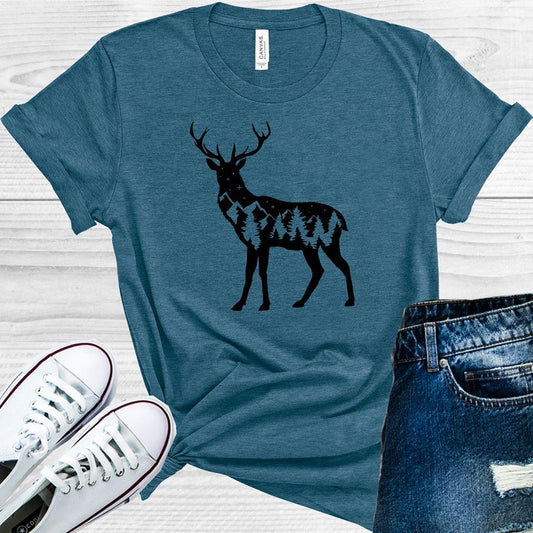 Deer Silhouette Graphic Tee Graphic Tee