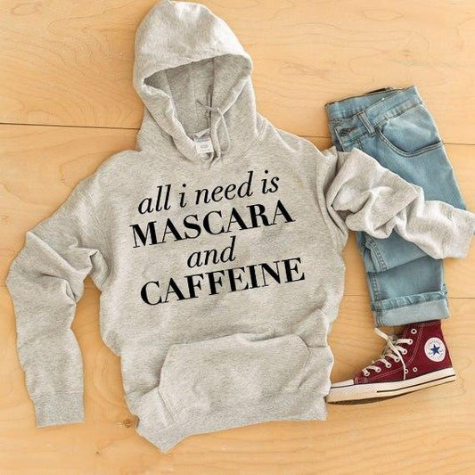 All I Need Is Mascara And Caffeine Graphic Tee Graphic Tee