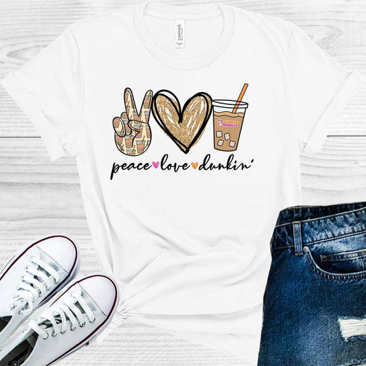 Peace Love Dunkin Graphic Tee Graphic Tee