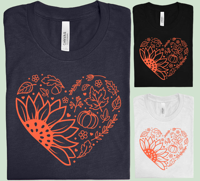 Fall Heart Graphic Tee