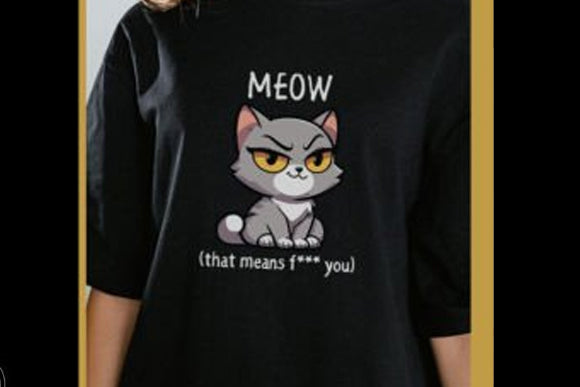 Meow Graphic Tee
