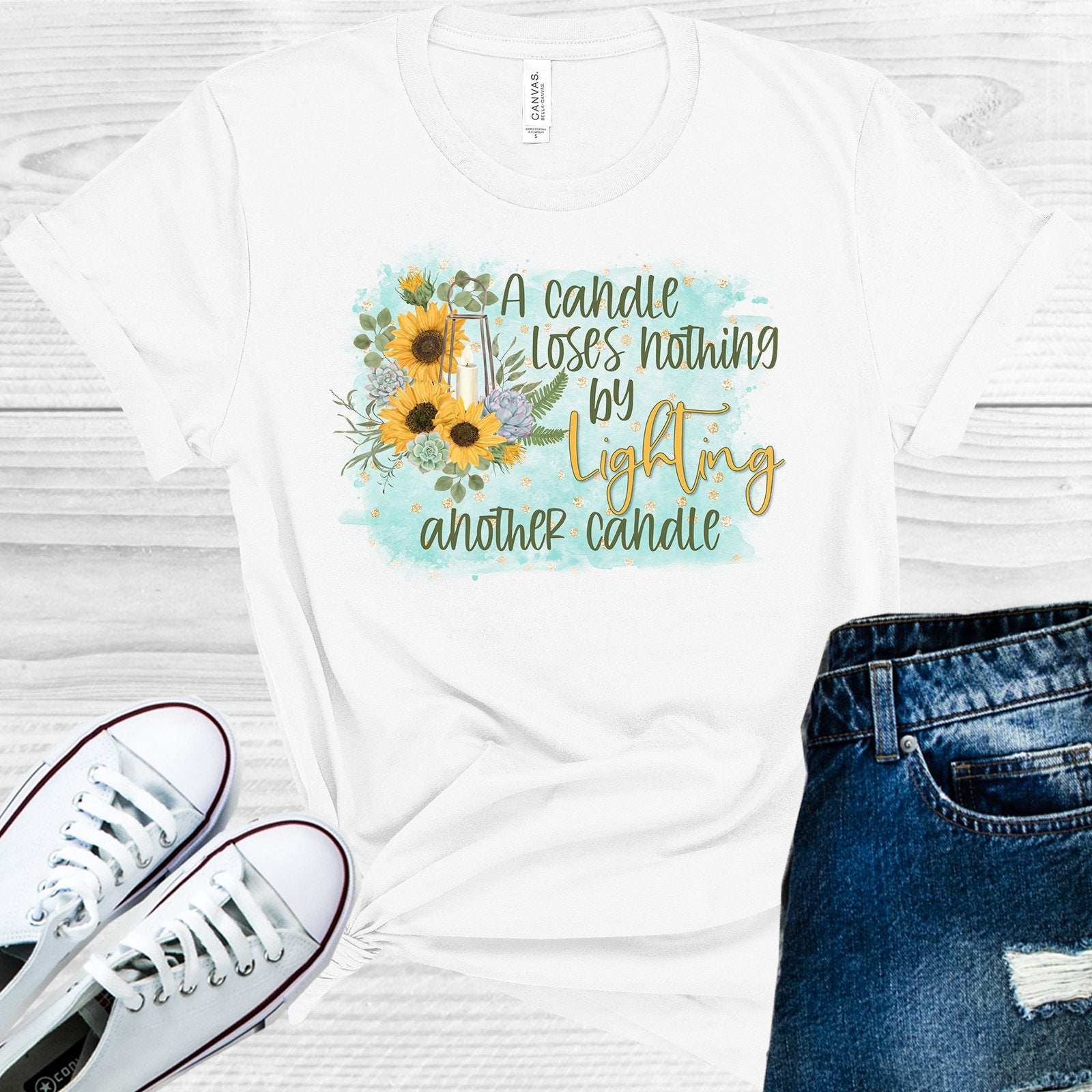 A Candle Loses Nothing By Lighting Another Graphic Tee Graphic Tee