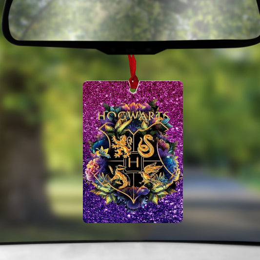 Hogwarts Car Freshener Keychains
