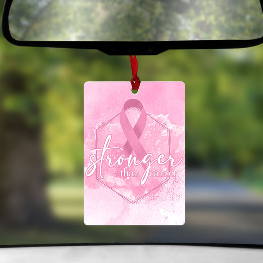 Stronger Than Cancer Car Freshener Keychains