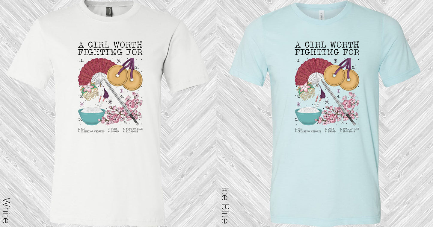 A Girl Worth Fighting For Graphic Tee Graphic Tee