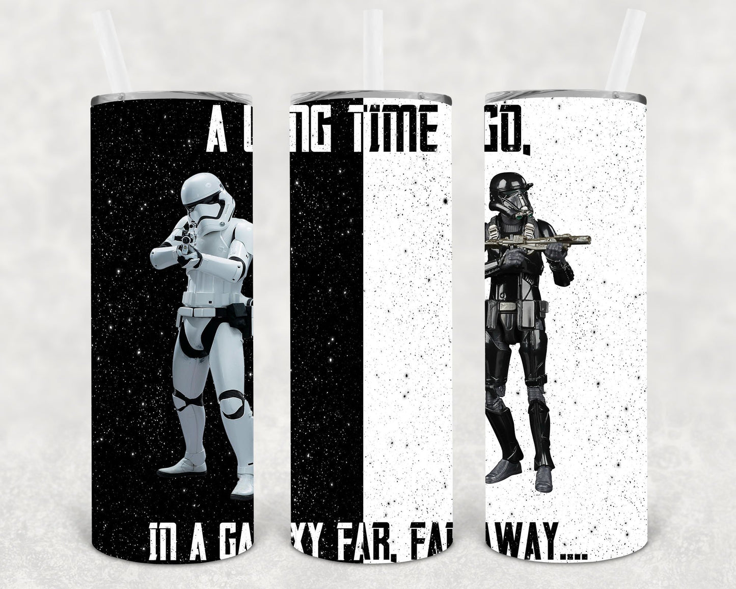 A Long Time Ago In A Galaxy Far Away 20 Oz Skinny Tumbler