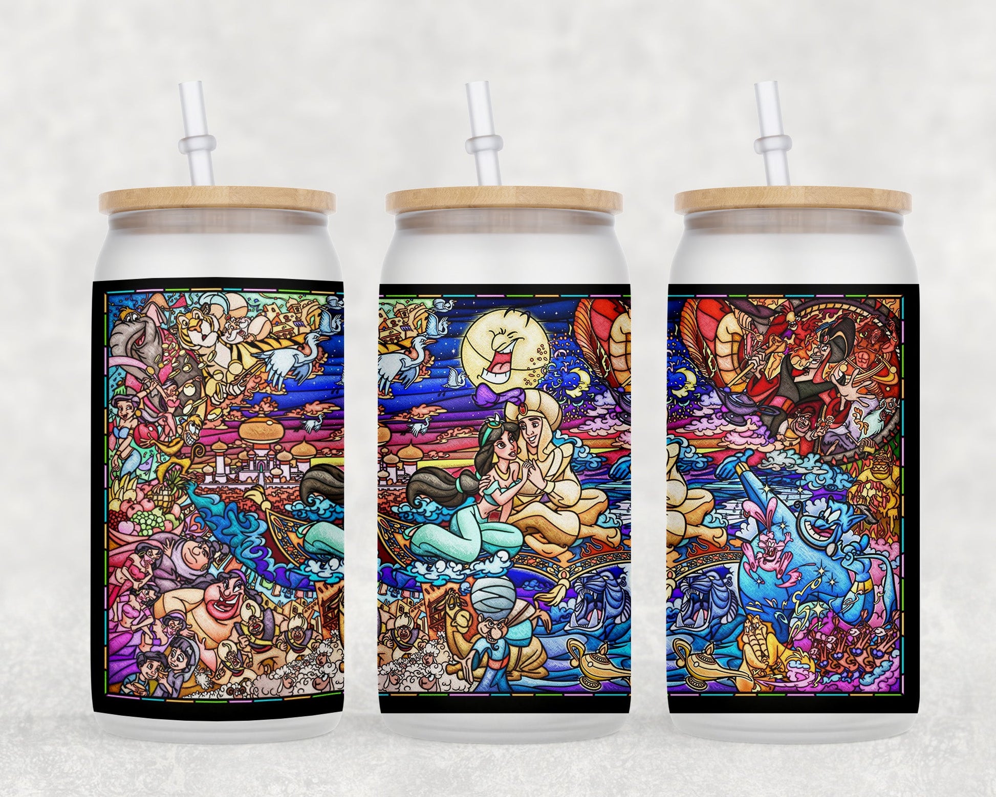 Aladdin Stained Glass 16 Oz Can Coffee Mug