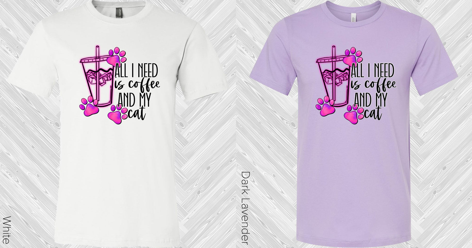 All I Need Is Coffee And My Cat Graphic Tee Graphic Tee
