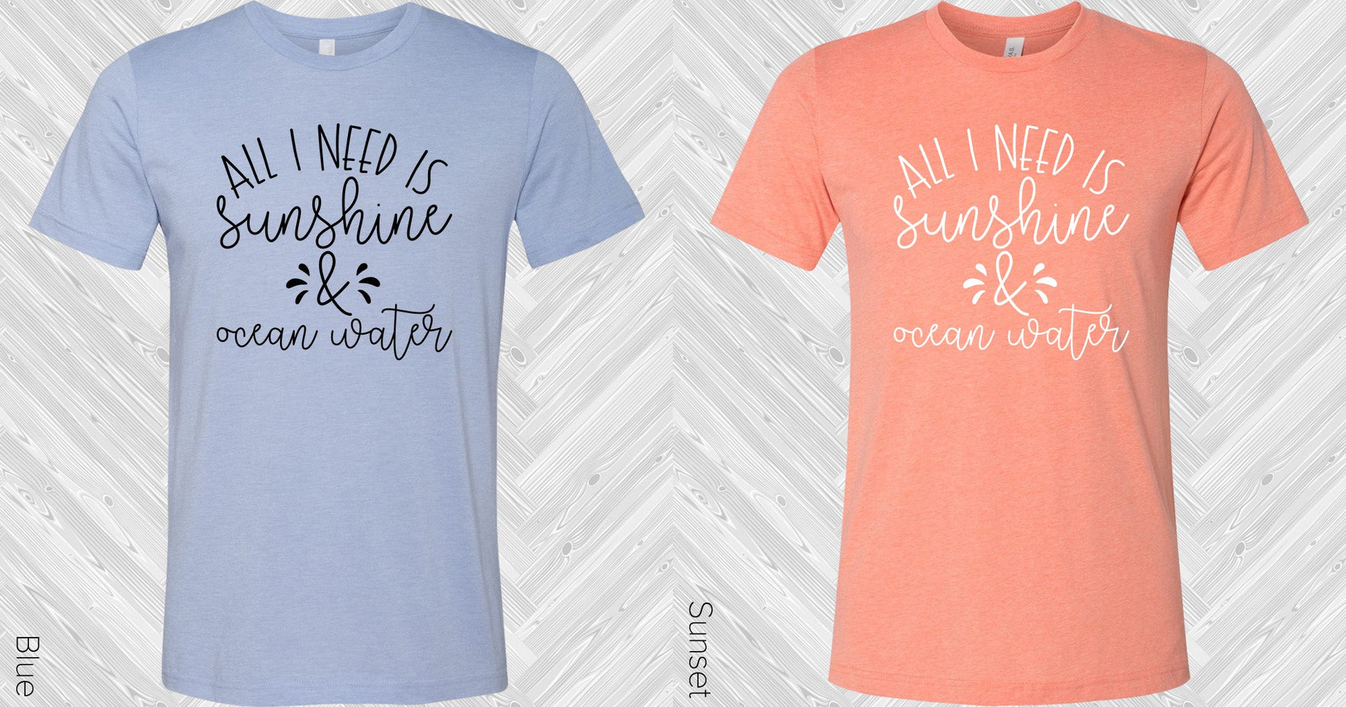 All I Need Is Sunshine & Ocean Water Graphic Tee Graphic Tee